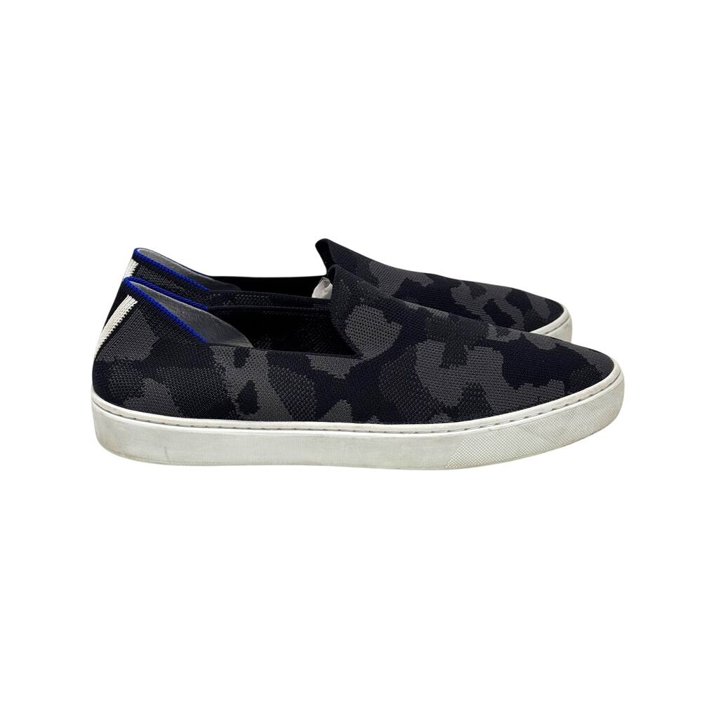 Rothy’s Gray Camo The Original Slip-On Sneakers Size 10